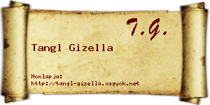 Tangl Gizella névjegykártya